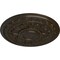 Ekena Millwork Tellson Ceiling Medallion (Fits Canopies up to 6 3/4"), 30 5/8"OD x 2 1/2"P, Stone Hearth Crackle CM30TESHC - alternate 3